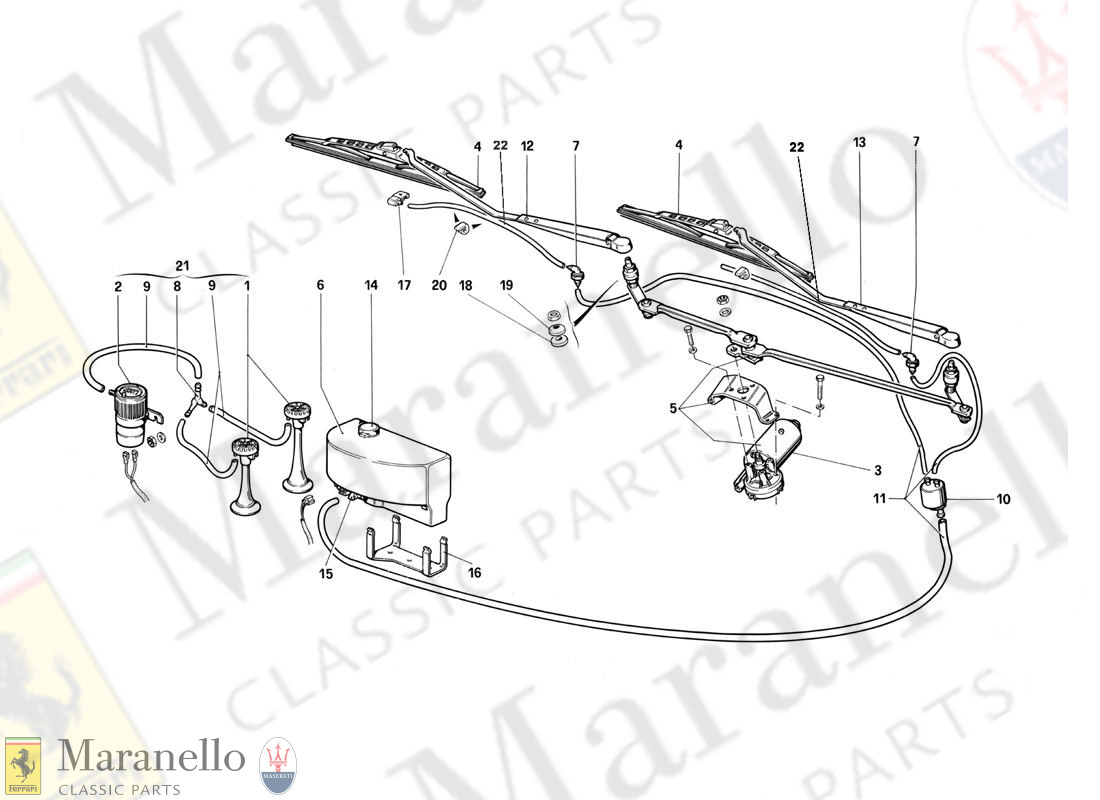 126 - Windshield Wiper, Washer And Horns