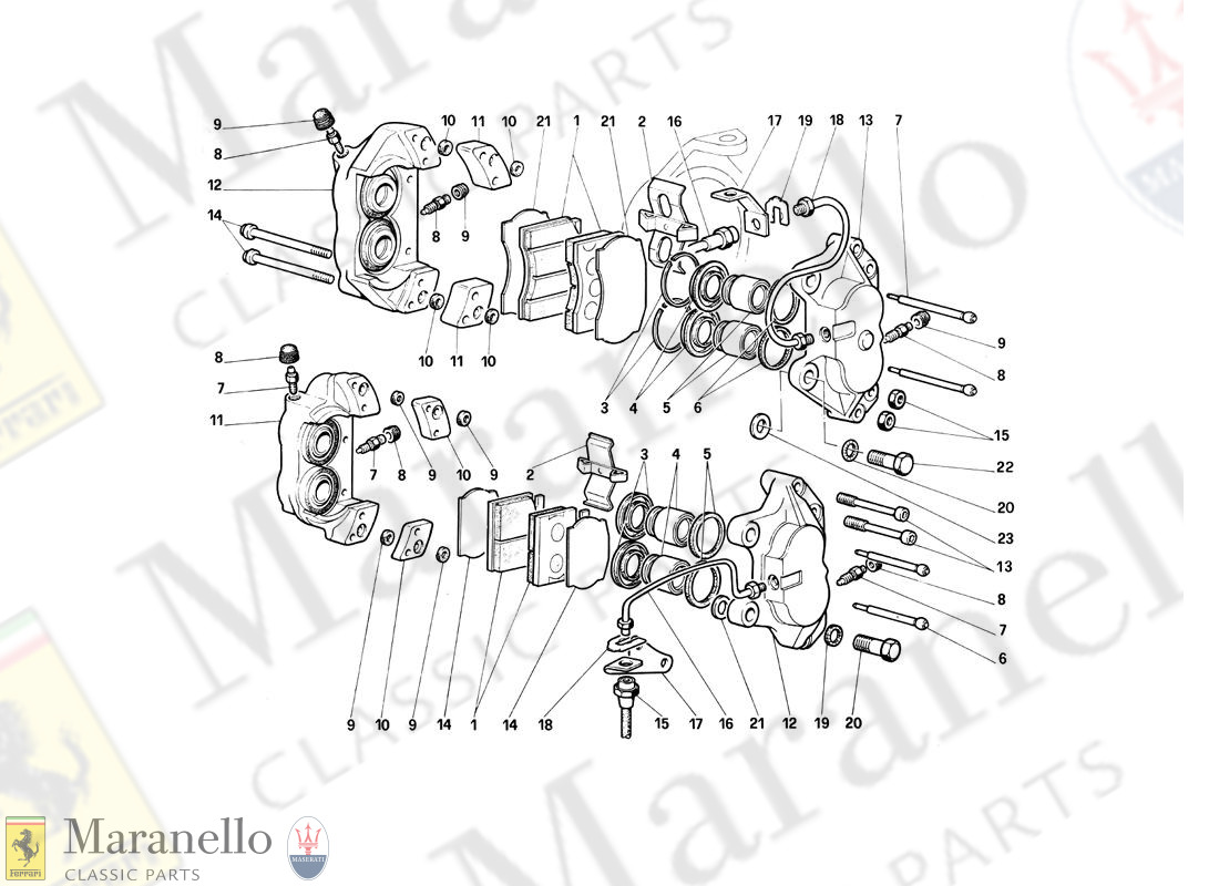 039 - Calipers For Front And Rear Brakes