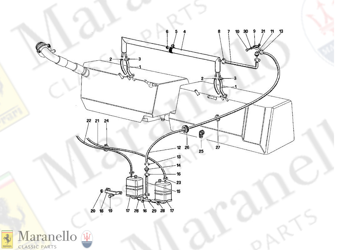 010 - Anti - Evaporative Emissions Control System (For Us - Sa And Ch88)