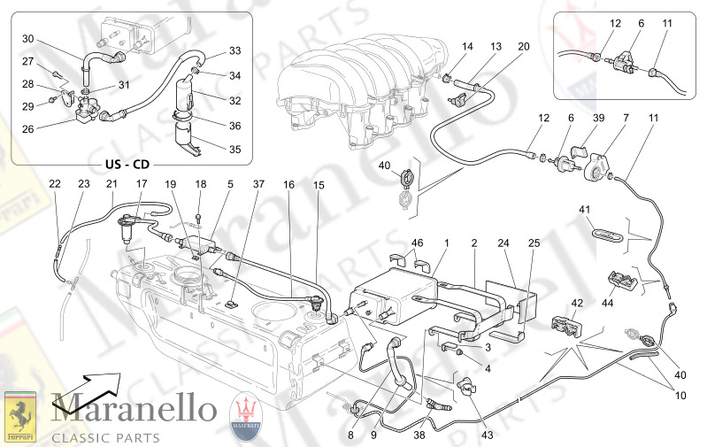 01.44 - 1 FUEL VAPOUR RECIRCULATION SYSTEM