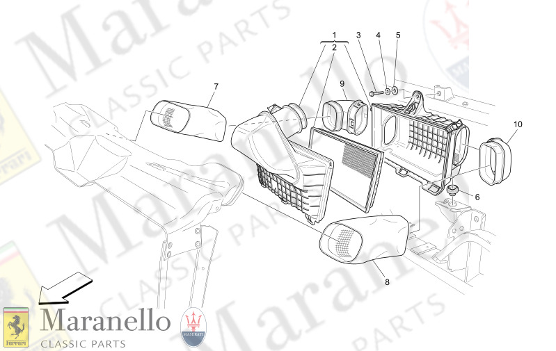 01.41 - 1 AIR FILTER, AIR INTAKE AND DUCTS