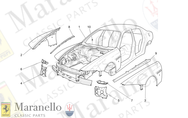 09.00 - 1 BODYWORK AND FRONT OUTER TRIM PANELS