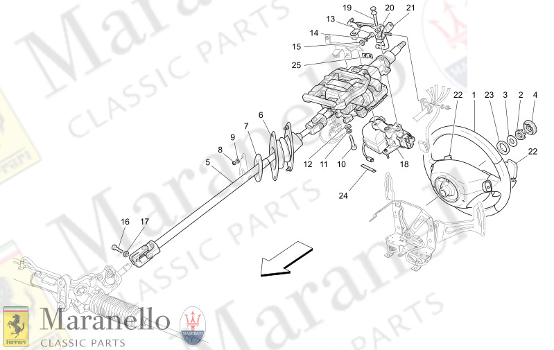 05.00 - 1 STEERING COLUMN AND STEERING WHEEL UNIT