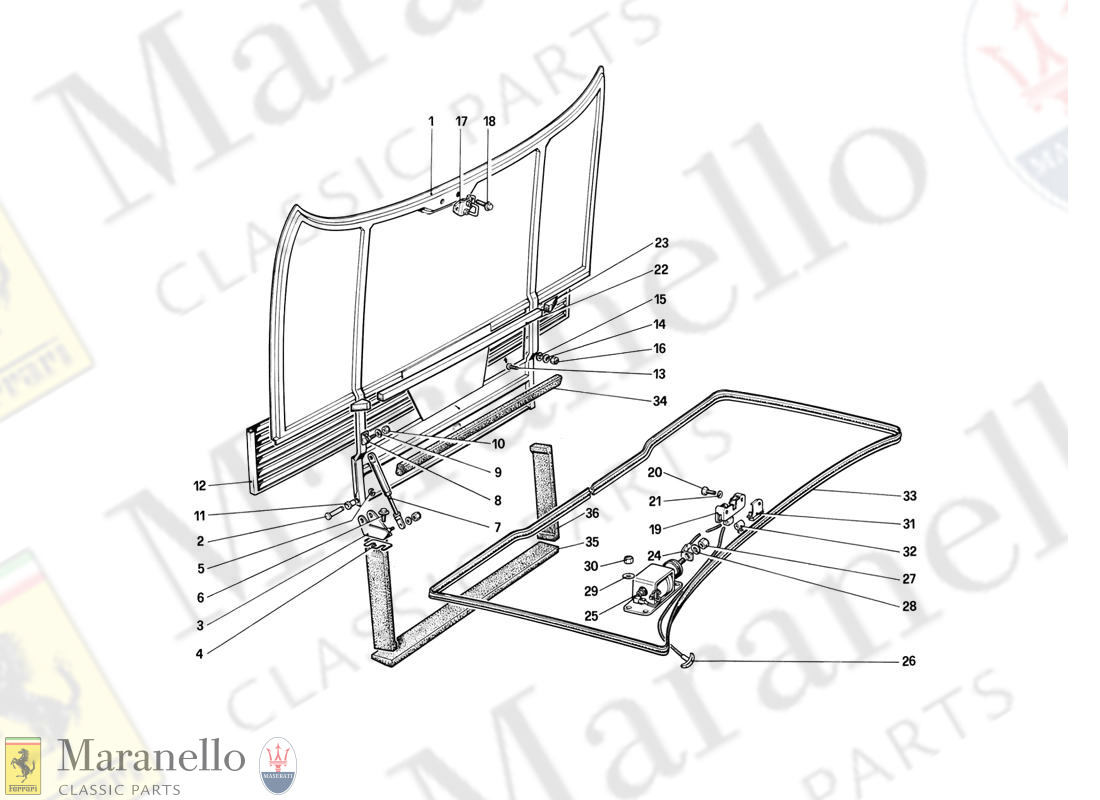 105 - Front Compartment Lid