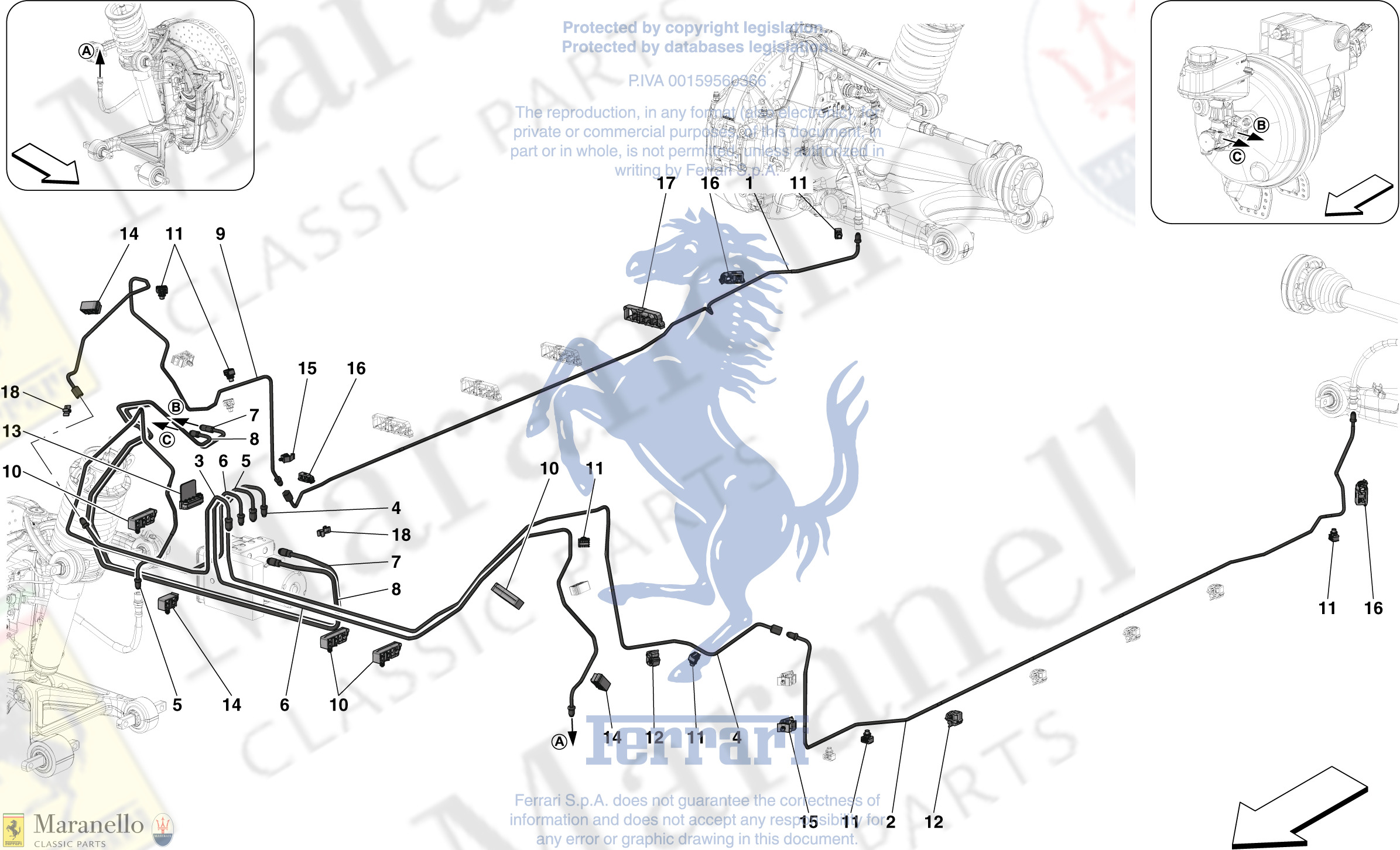 072 - HYDRAULIC BRAKE CONTROL PIPES -Applicable for RHD-