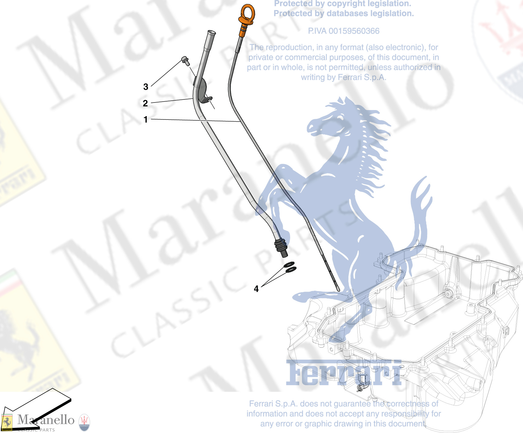 018 - Oil Pipes And Engine Oil Level Sensor