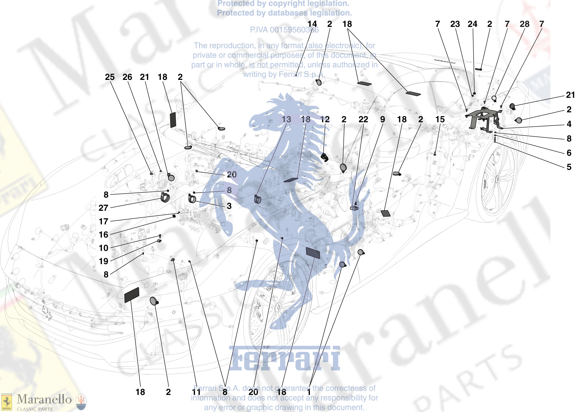 182 - Various Fastenings For The Electrical System