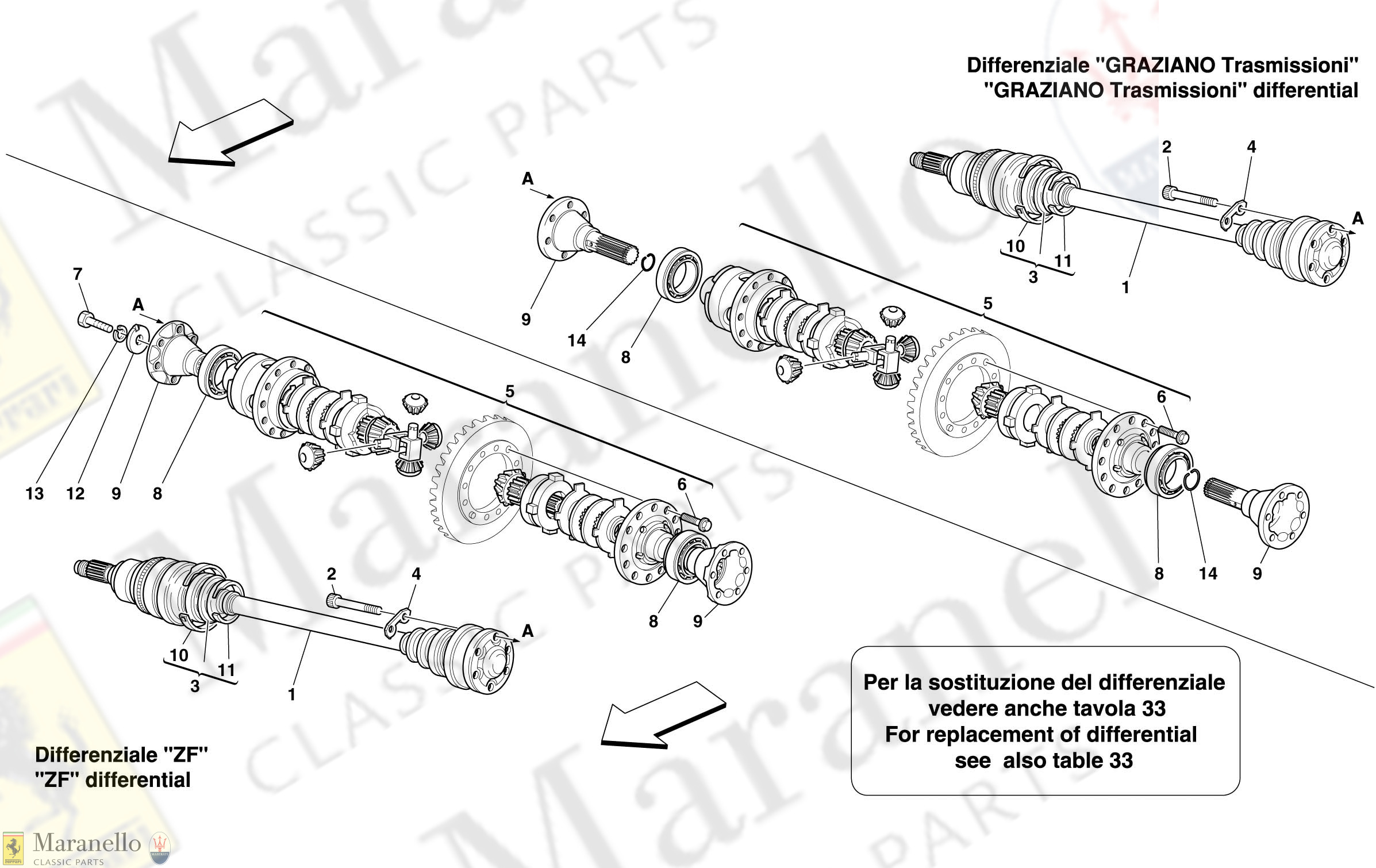 041 - Differential And Axle Shaft -Not For 456M Gta-