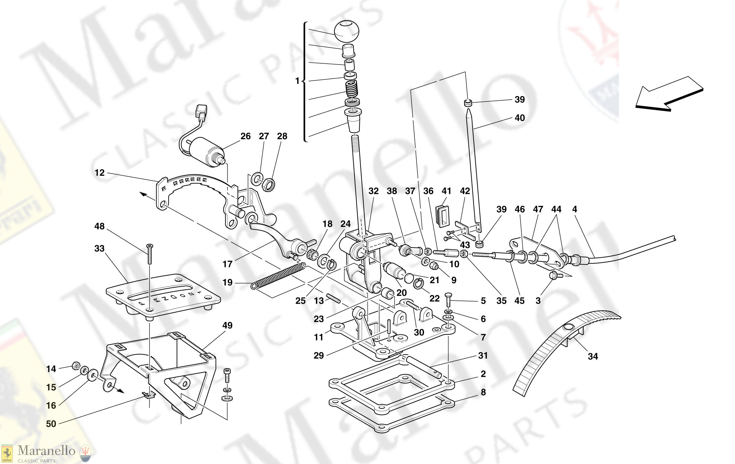 039 - Outside Gearbox Controls -Valid For 456M Gta-