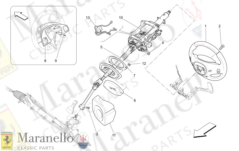 05.00 - 1 STEERING COLUMN AND STEERING WHEEL UNIT