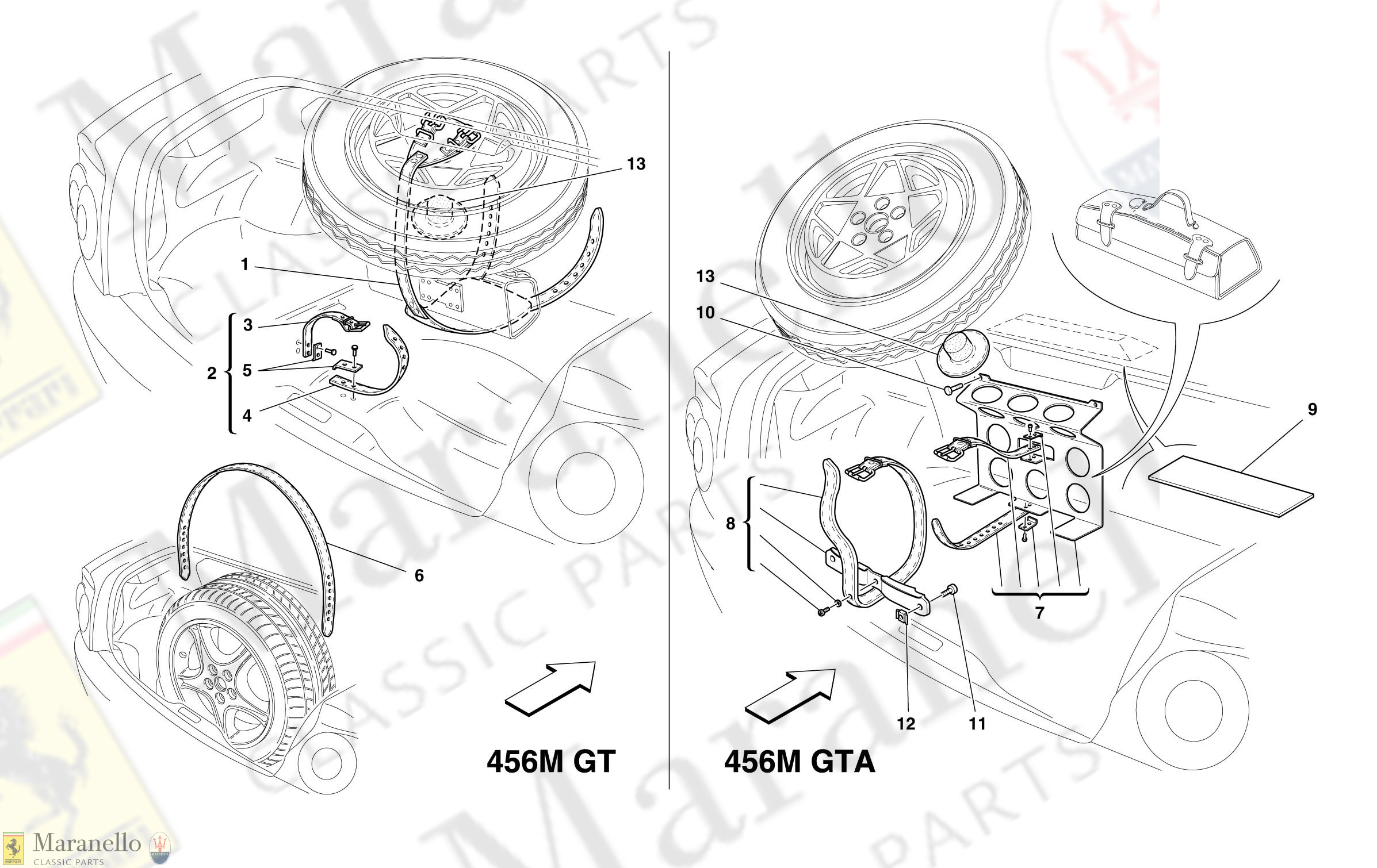 071 - Spare Wheel Fixings