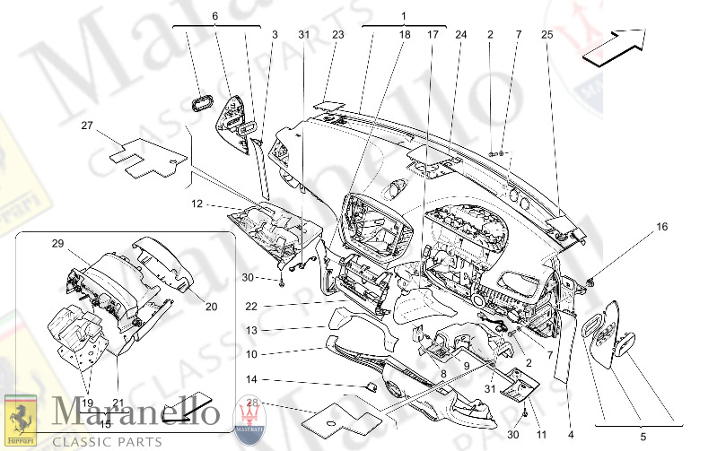 09.50 - 6 DASHBOARD UNIT      Available with RIGHT