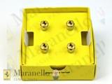 Yellow Hexagonal Tyre Valves Cap Kit