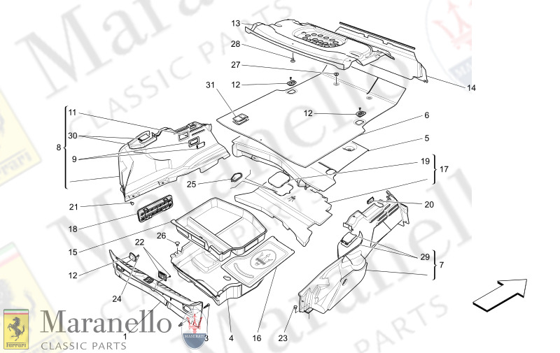 09.61 - 1 LUGGAGE COMPARTMENT MATS