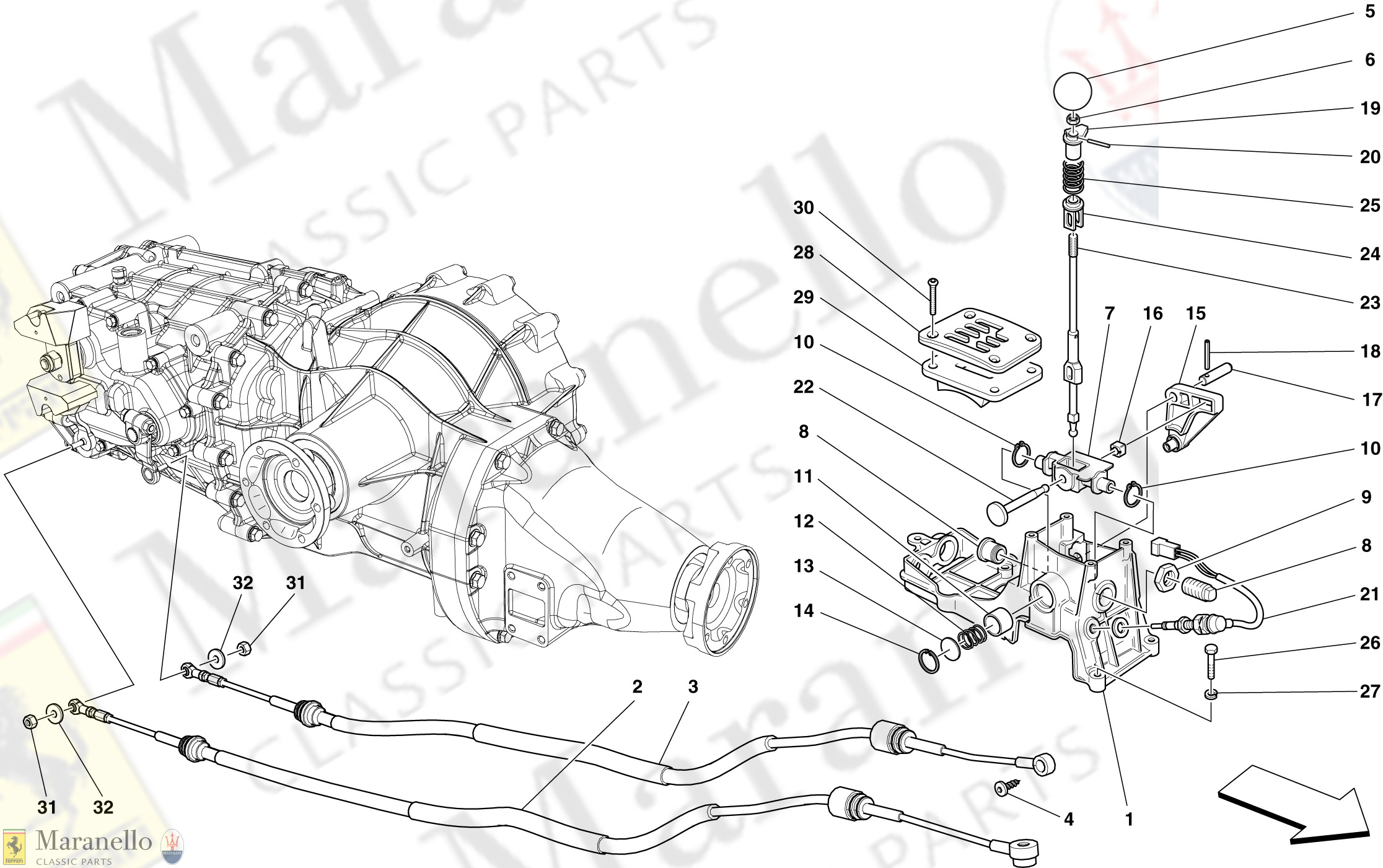 025 - EXTERNAL GEARBOX CONTROLS -Not for DCT gearbox-