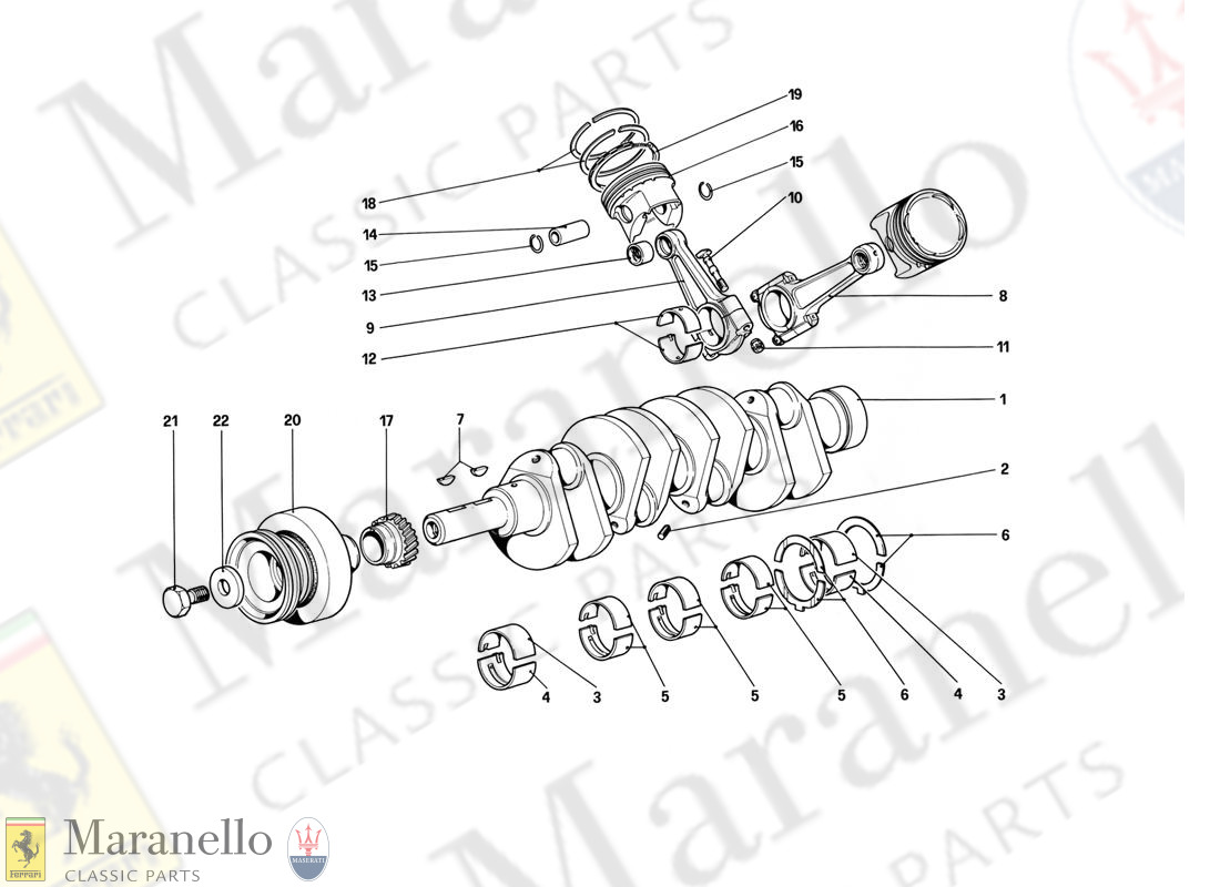 003 - Crankshaft - Connecting Rods And Pistons