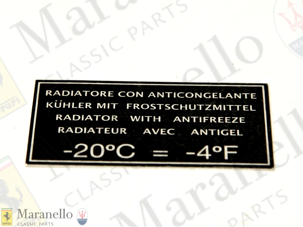 Header Tank (Antifreeze) Sticker