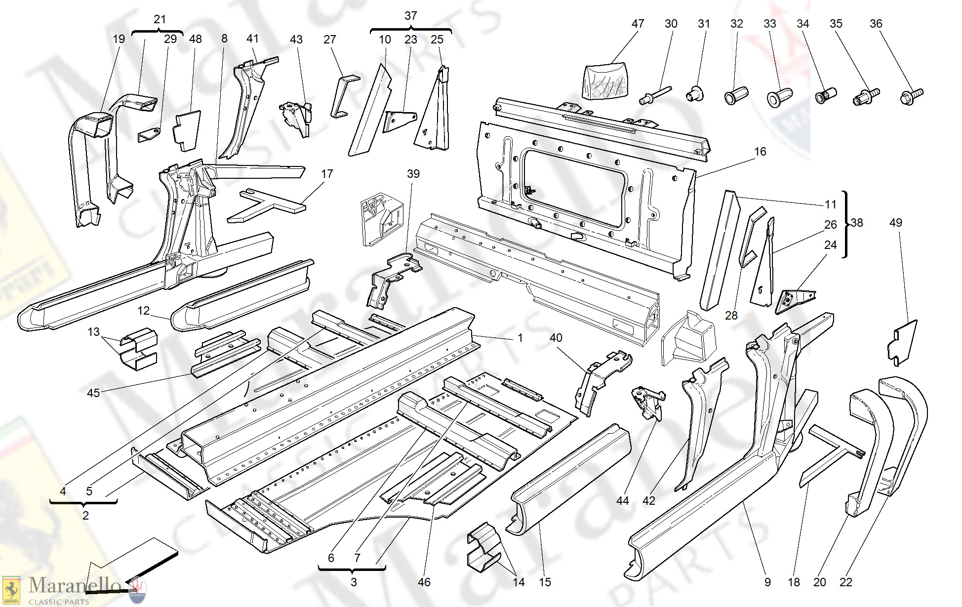 103 - Central Side Elements And Plates