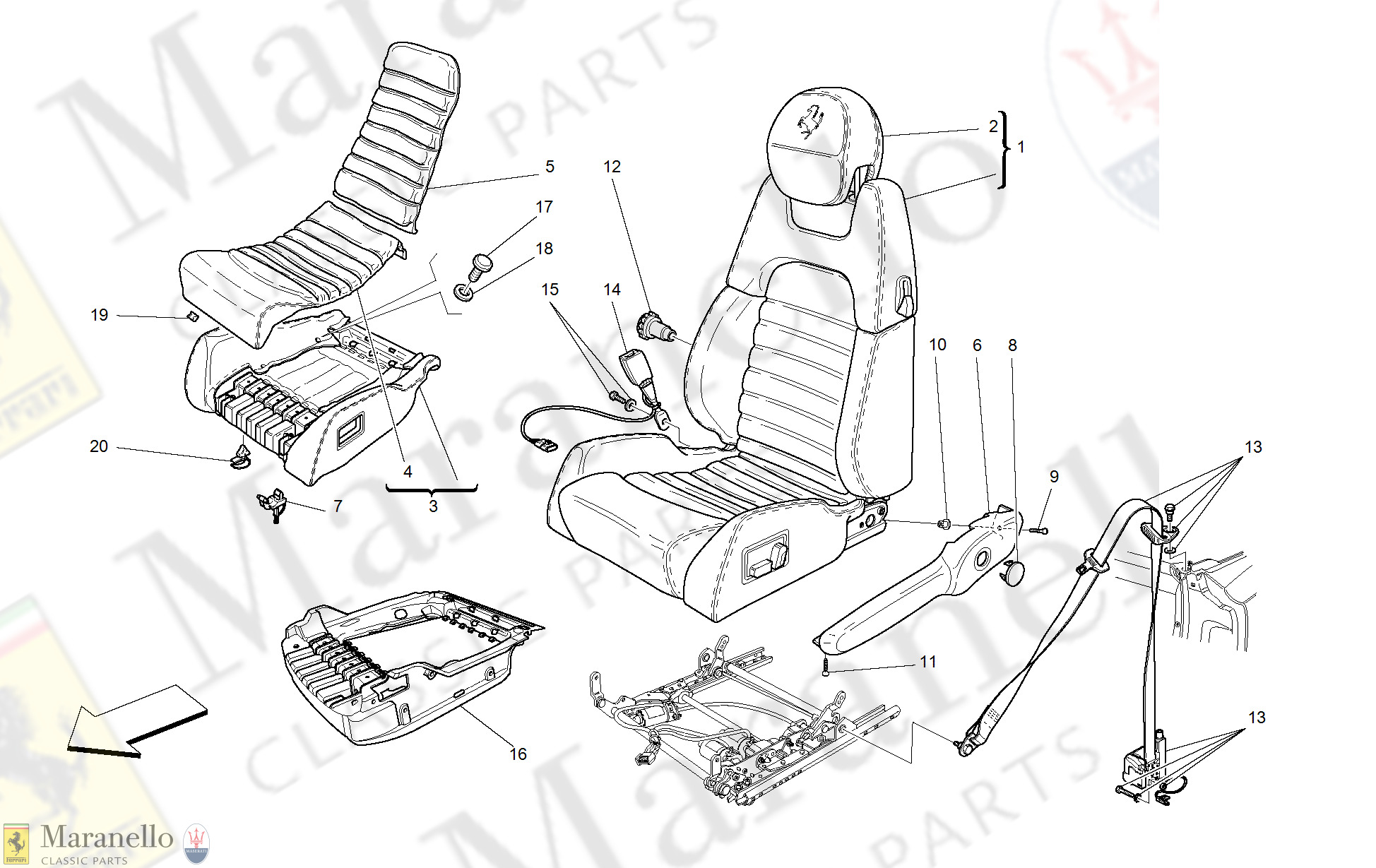 130 - Electrical Seat - Safety Belts