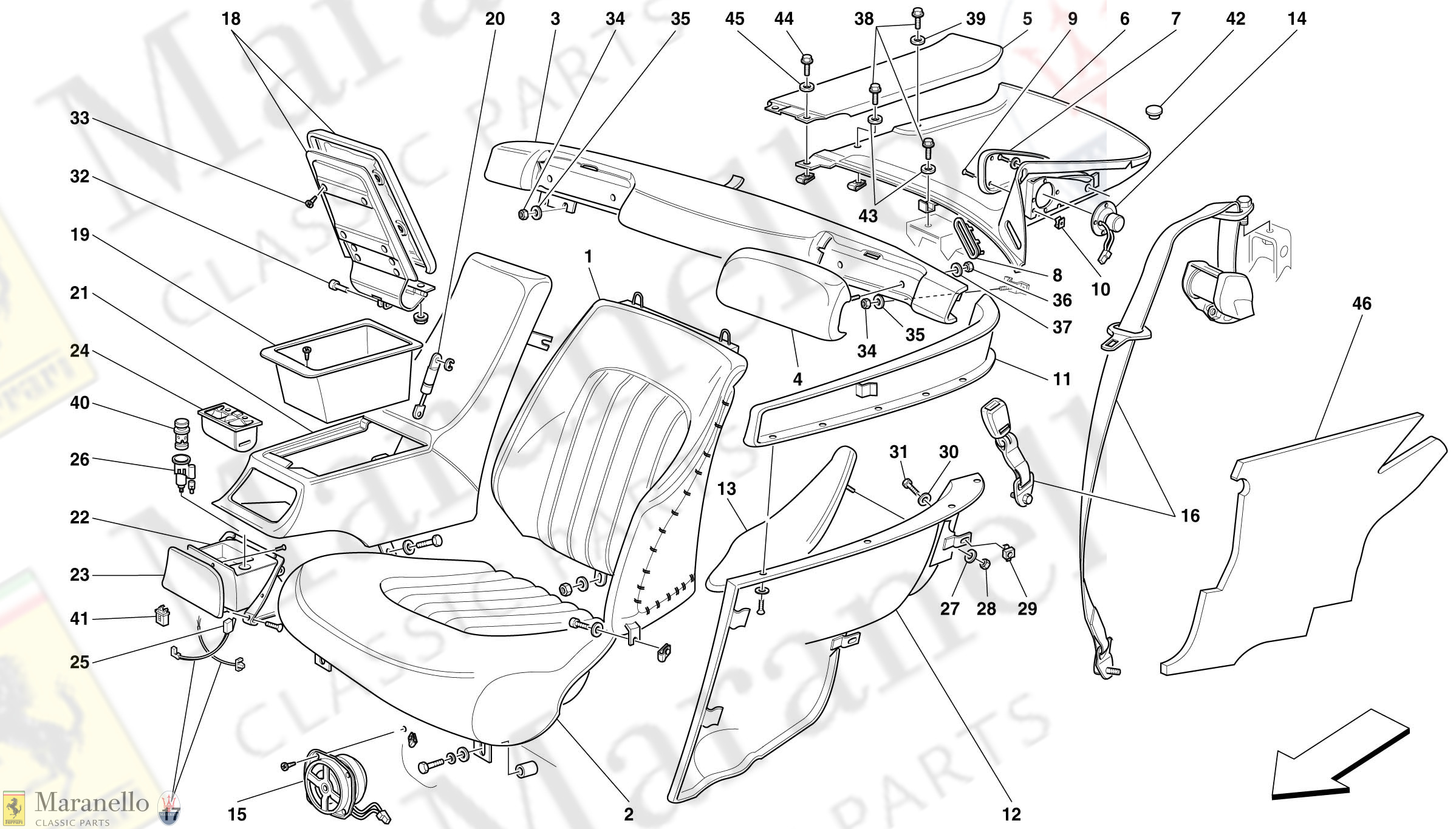 122 - Rear Seats And Seat Belts