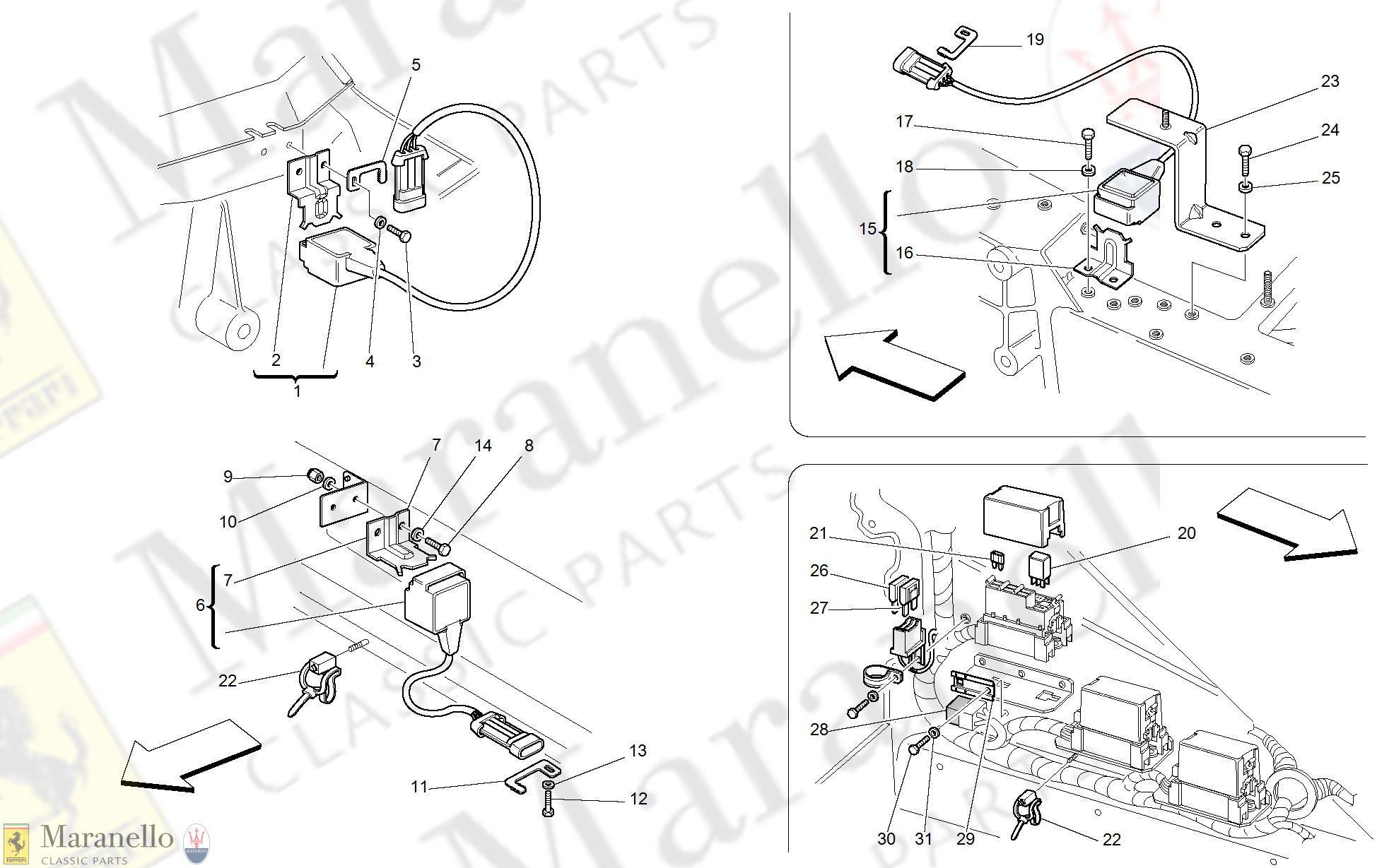 145 - Front And Motor Compartments Electrical Boards And Sensor