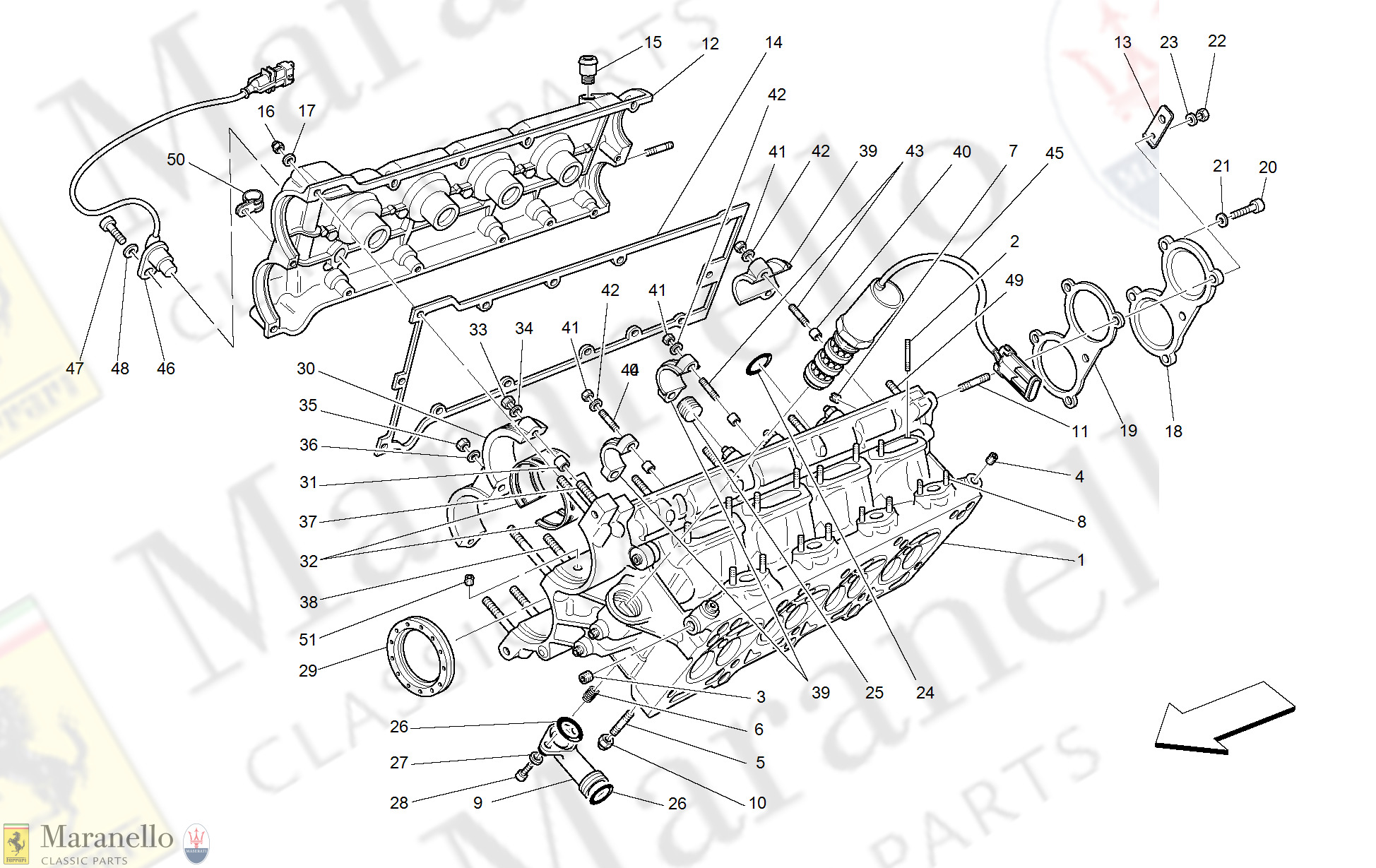 003 - R.H. Cylinder Head