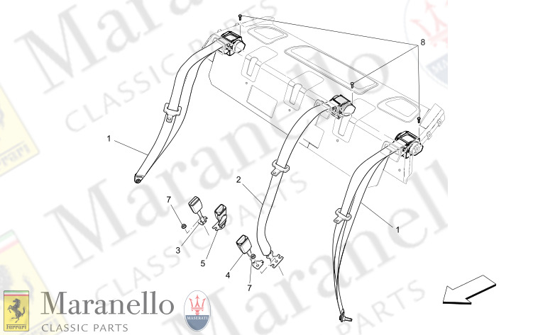 07.11 - 1 REAR SEAT BELTS