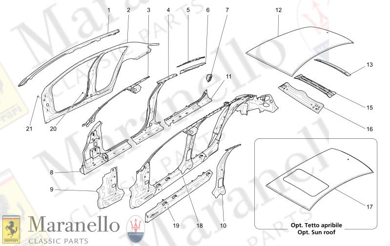 09.01 - 1 BODYWORK AND CENTRAL OUTER TRIM PANELS