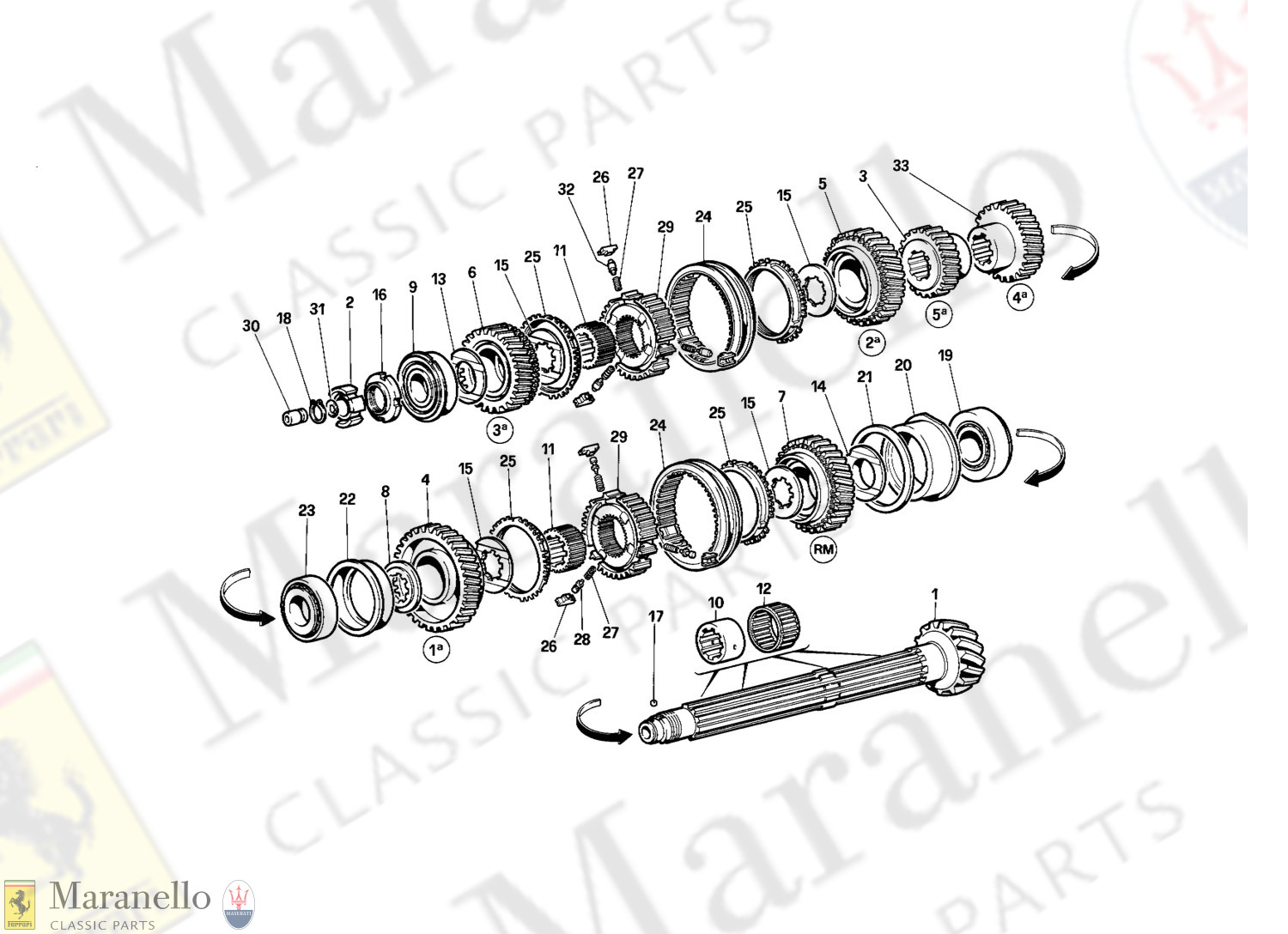 033 - Lay Shaft Gears