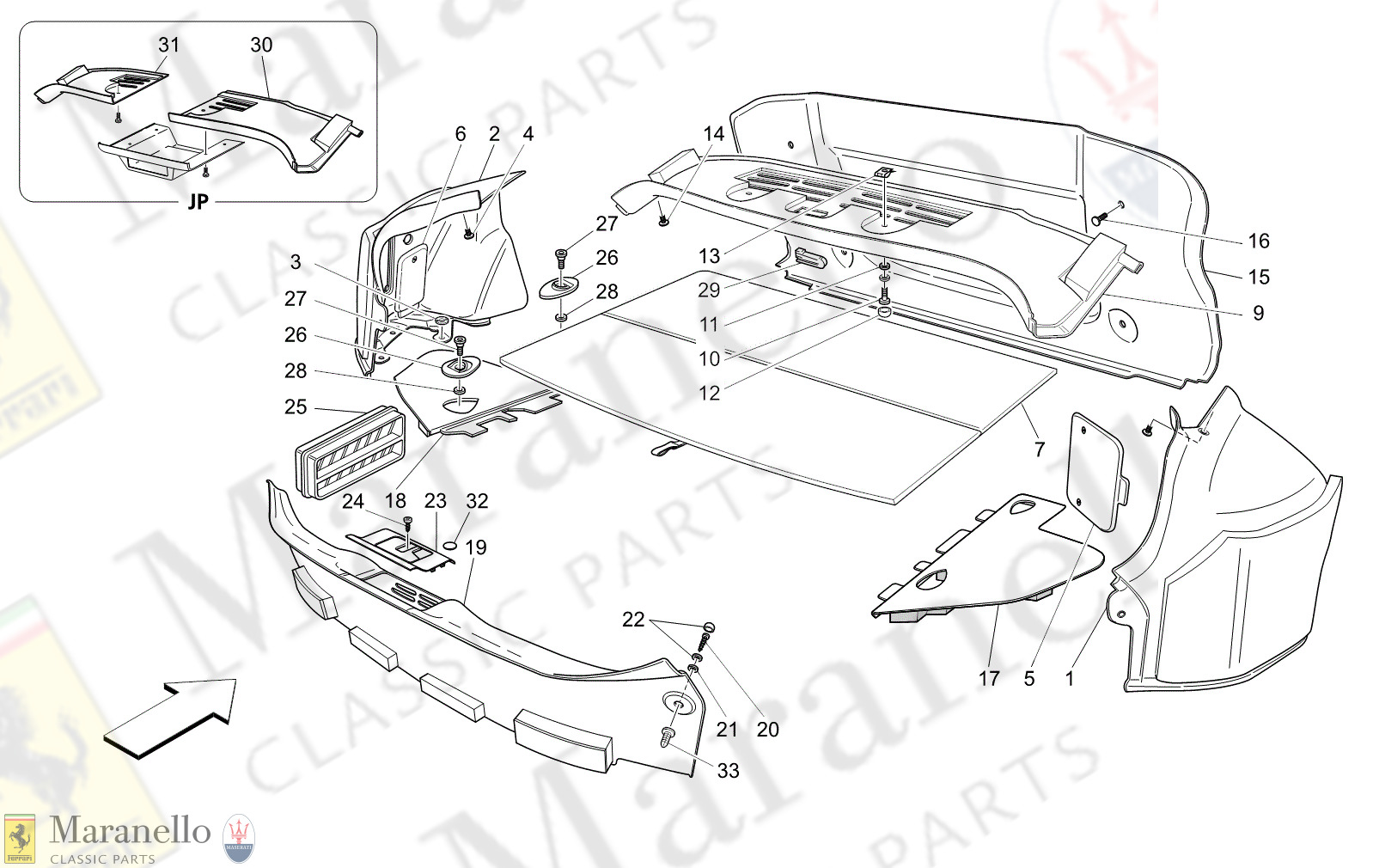 09.61 - 11 - 0961 - 11 Luggage Compartment Mats