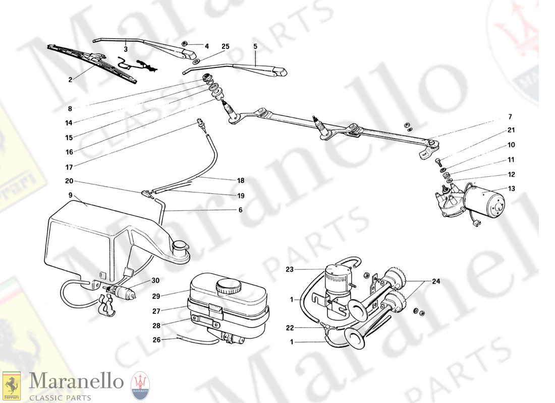 119 - Windshield Wiper, Washer And Horn