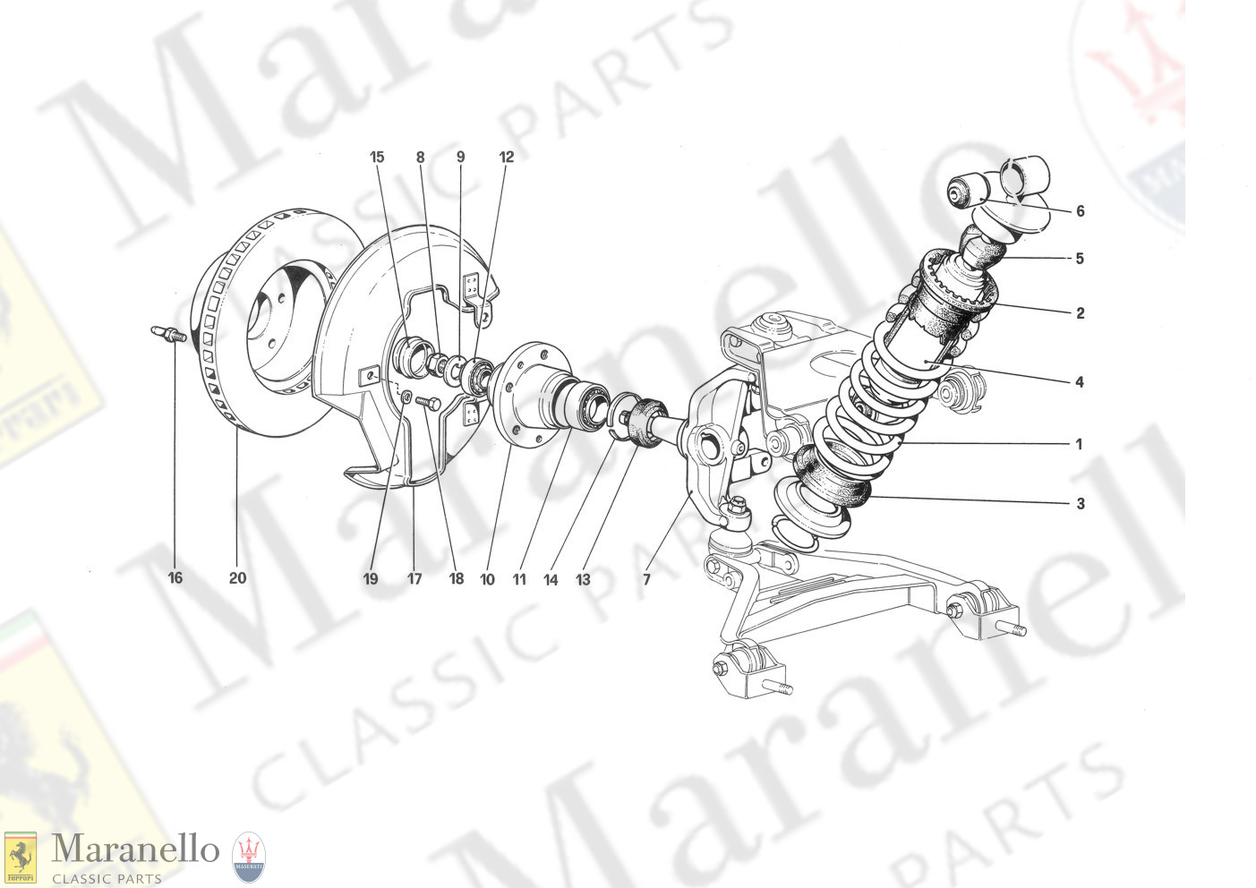 033 - Front Suspension - Shock Absorber And Brake Disc