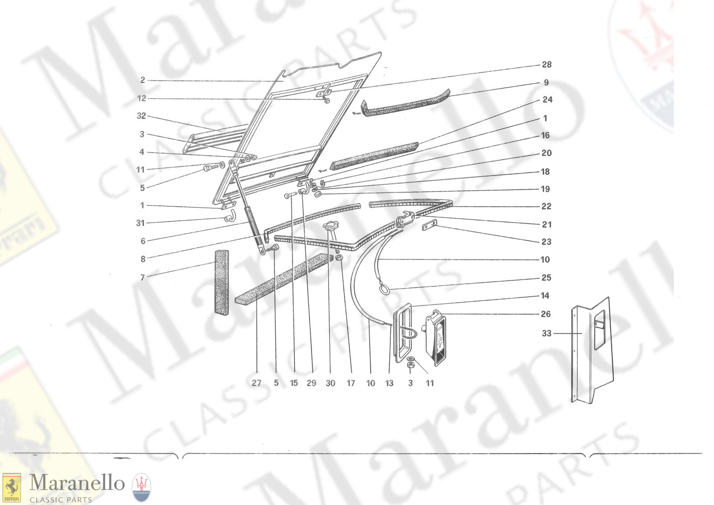 105 - Front Compartment Lid