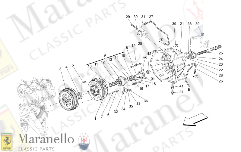 02.11 - 1 FRICTION DISCS AND HOUSING FOR F1 GEARBO