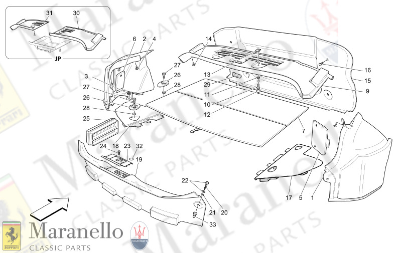 09.61 - 1 LUGGAGE COMPARTMENT MATS      Available