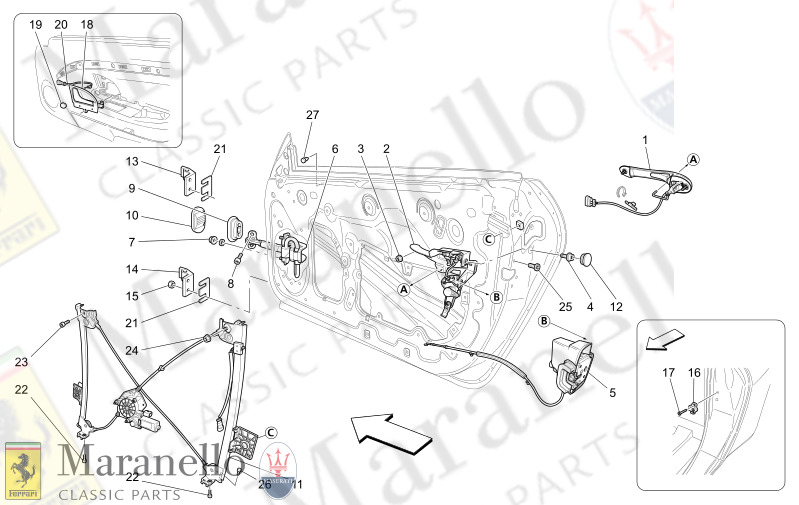 09.31 - 1 FRONT DOORS MECHANISMS      Available wi