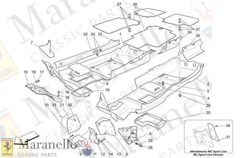 09.60 - 1 PASSENGER COMPARTMENT MATS      Availabl