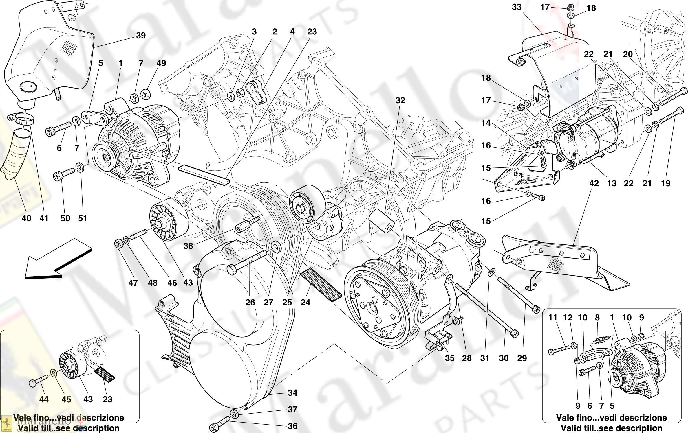 054 - Alternator, Starter Motor And Ac Compressor