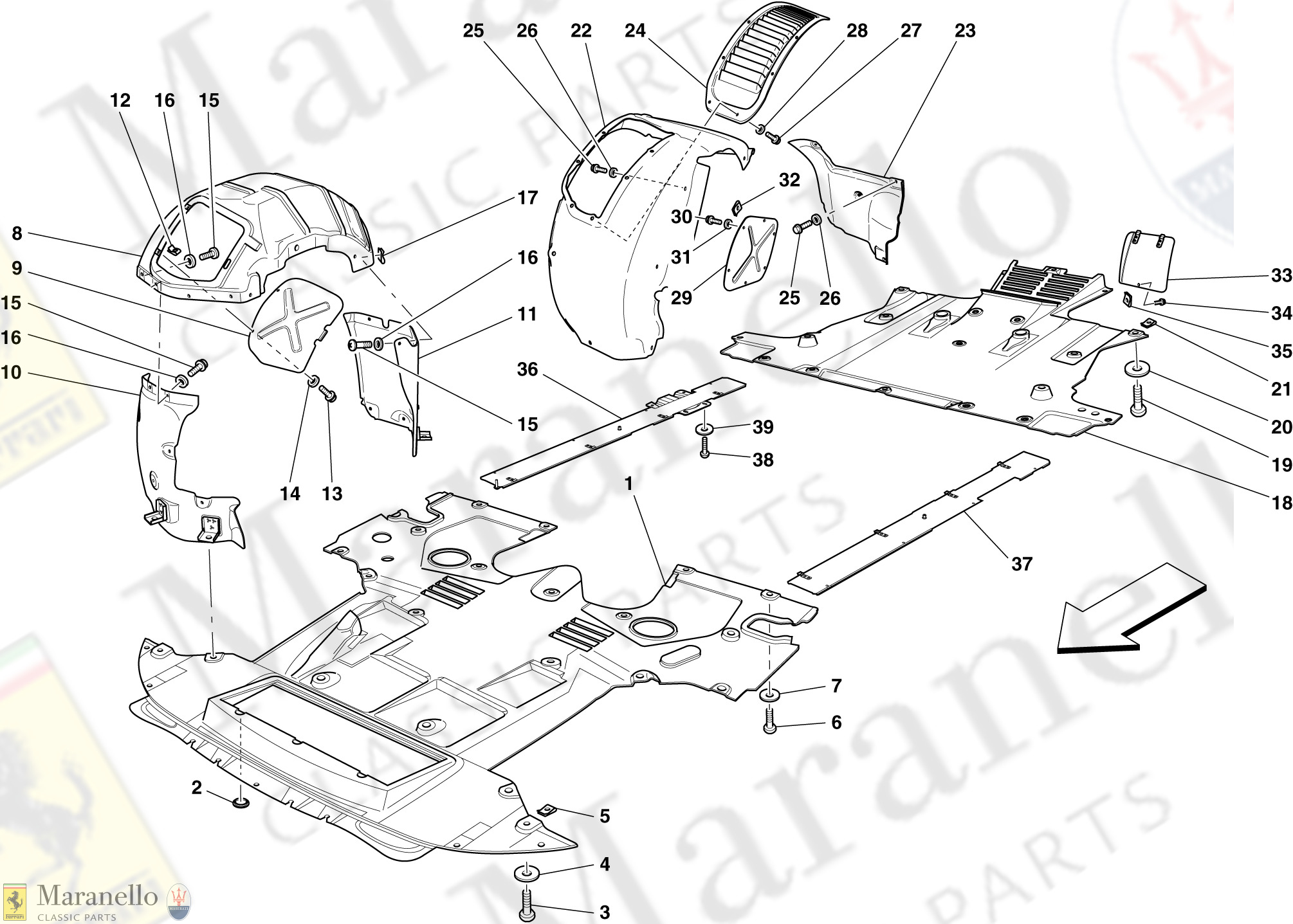 106 - Flat Undertray And Wheelhouses