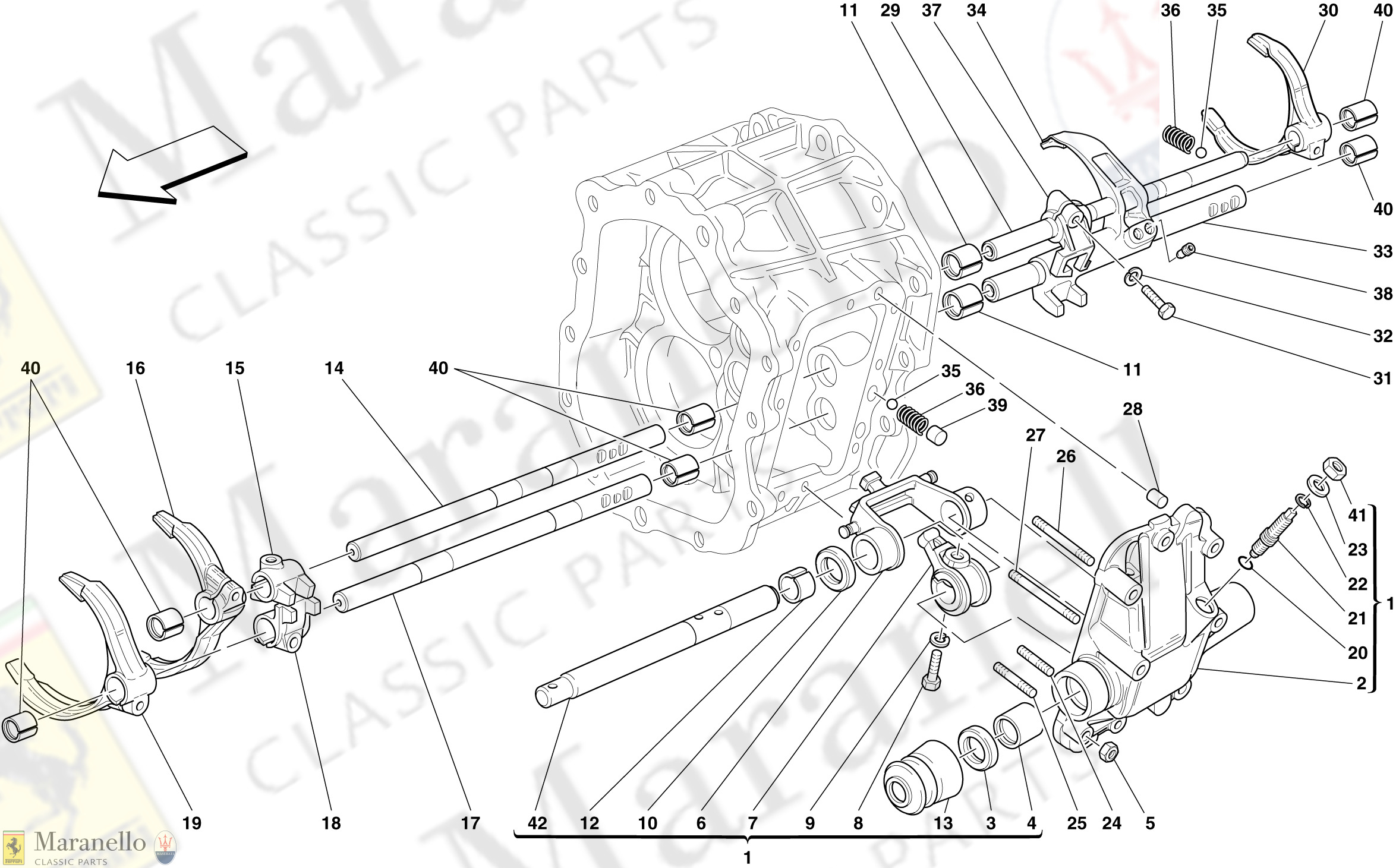 029 - Internal Gearbox Controls -Not For F1-