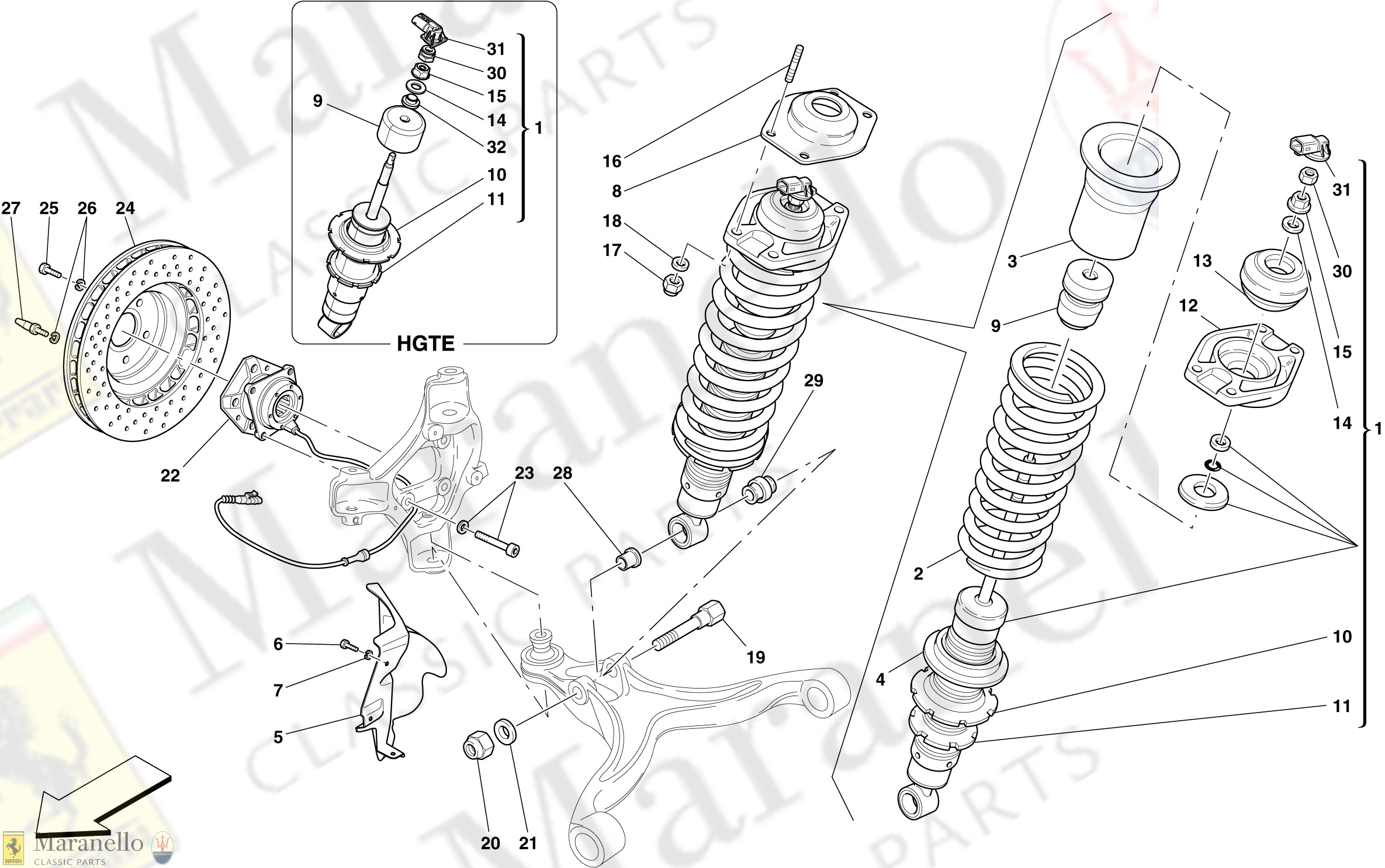 047 - Front Suspension - Shock Absorber And Brake Disc