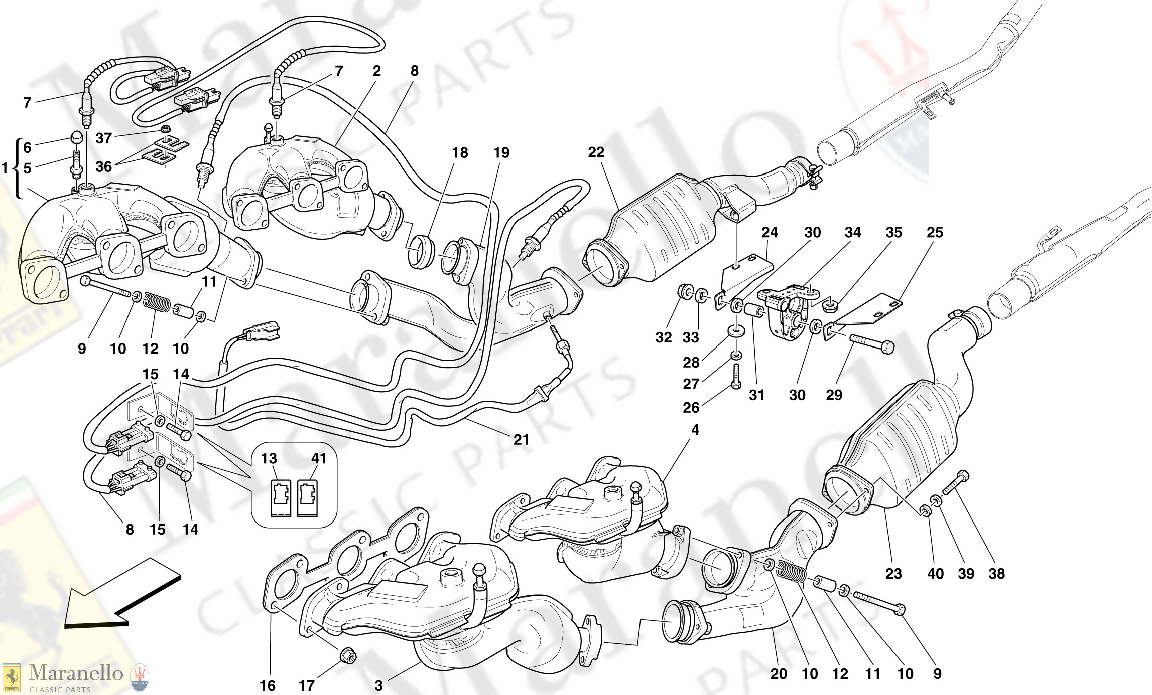 017 - Front Exhaust System