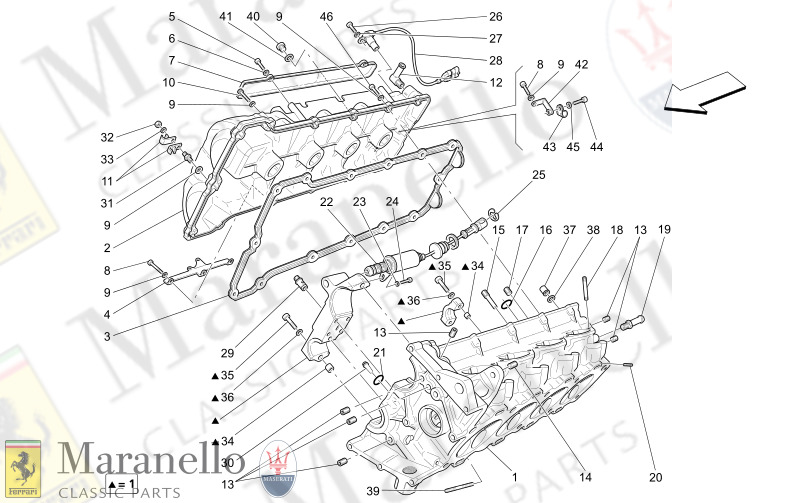 M1.20 - 1 RH CYLINDER HEAD