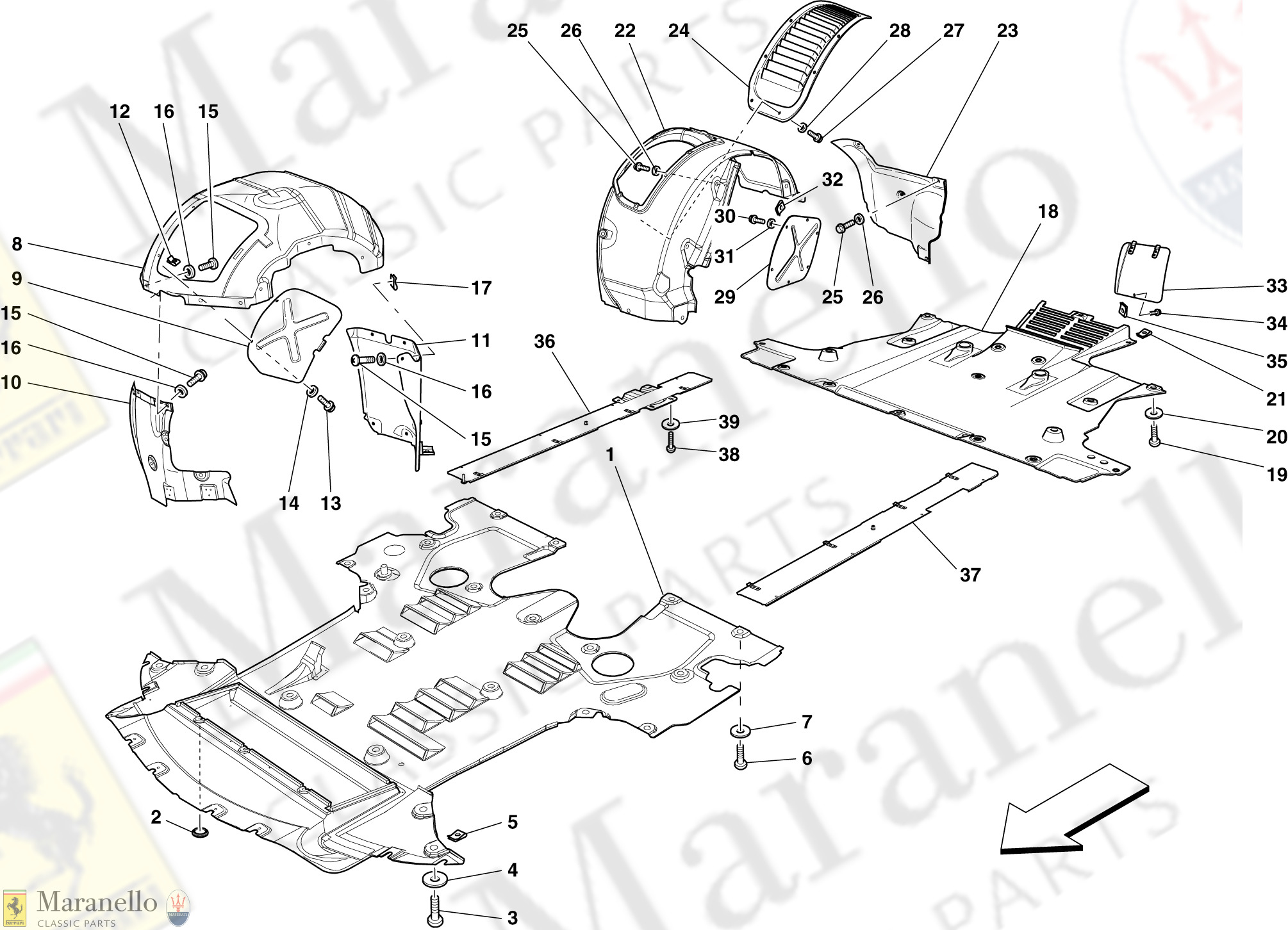 106 - Flat Undertray And Wheelhouses