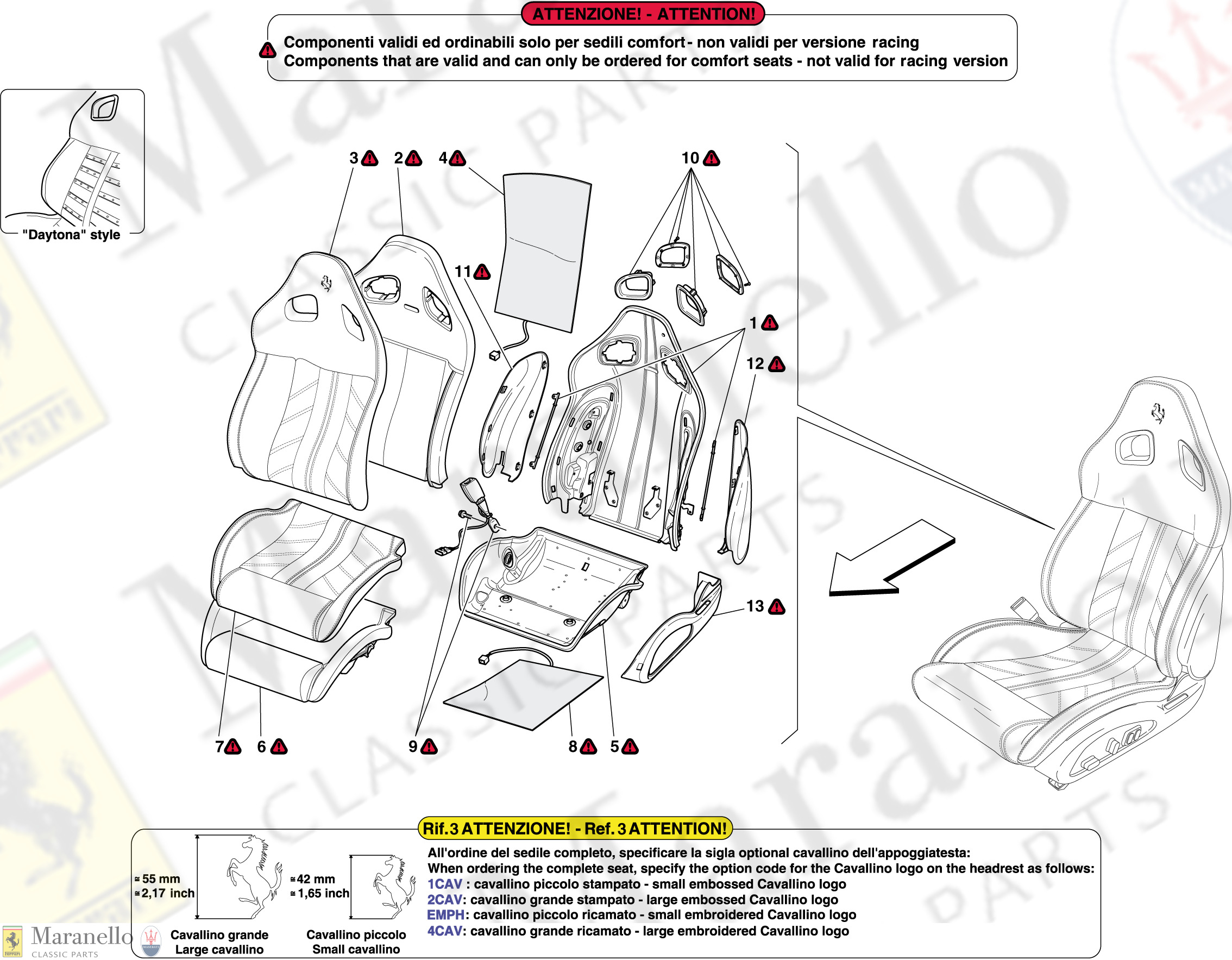 123 - Front Seat - Trim And Internal Components