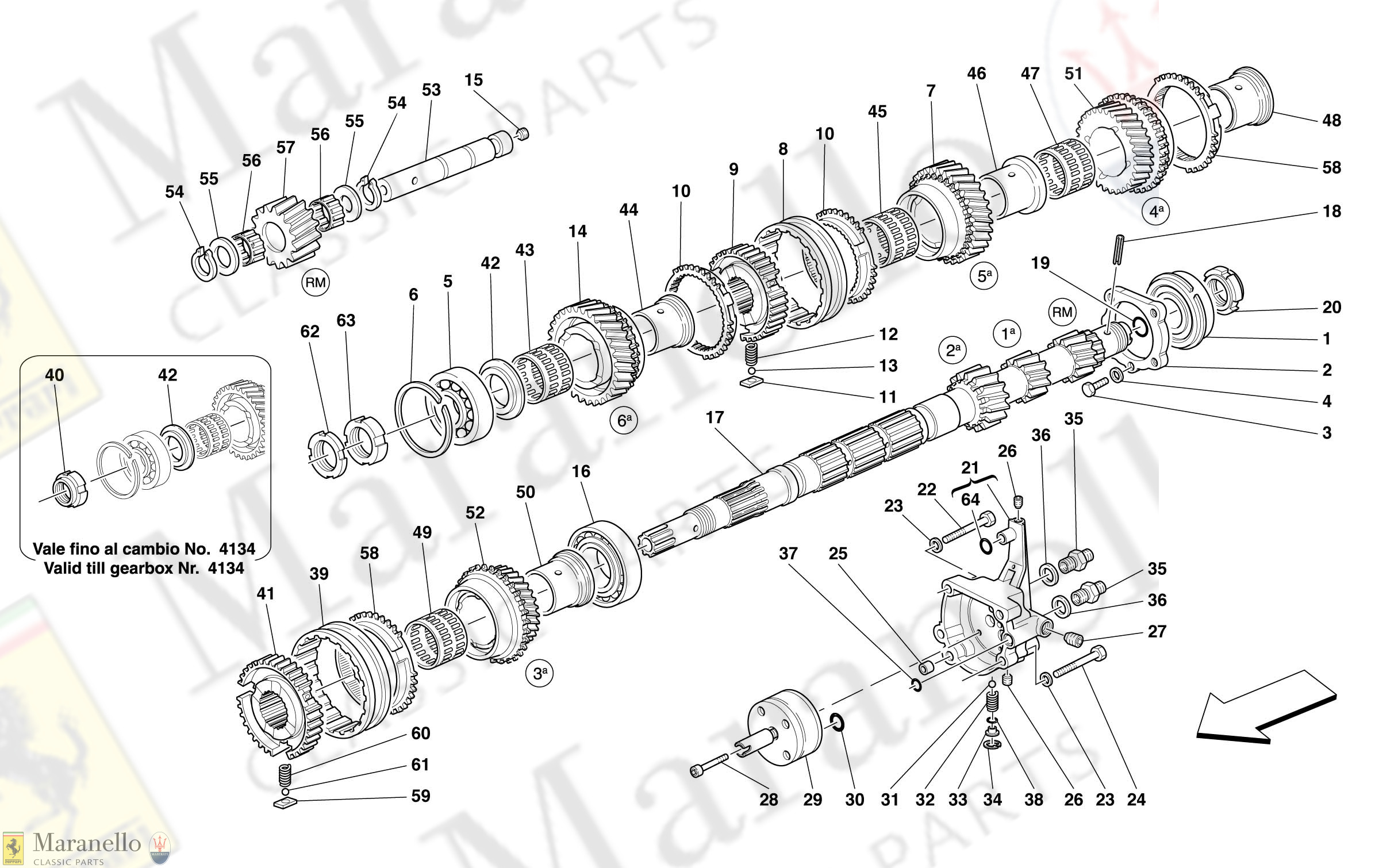 031 - Main Shaft Gears And Clutch Oil Pump