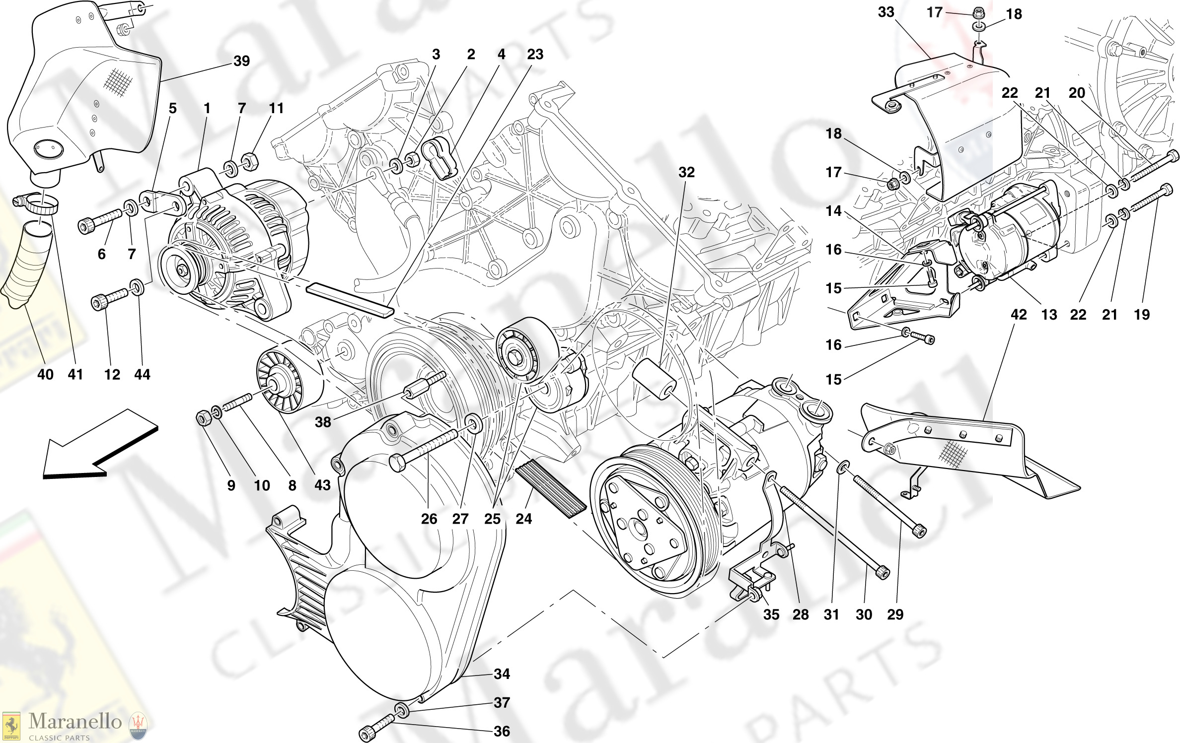 050 - Alternator, Starter Motor And Ac Compressor