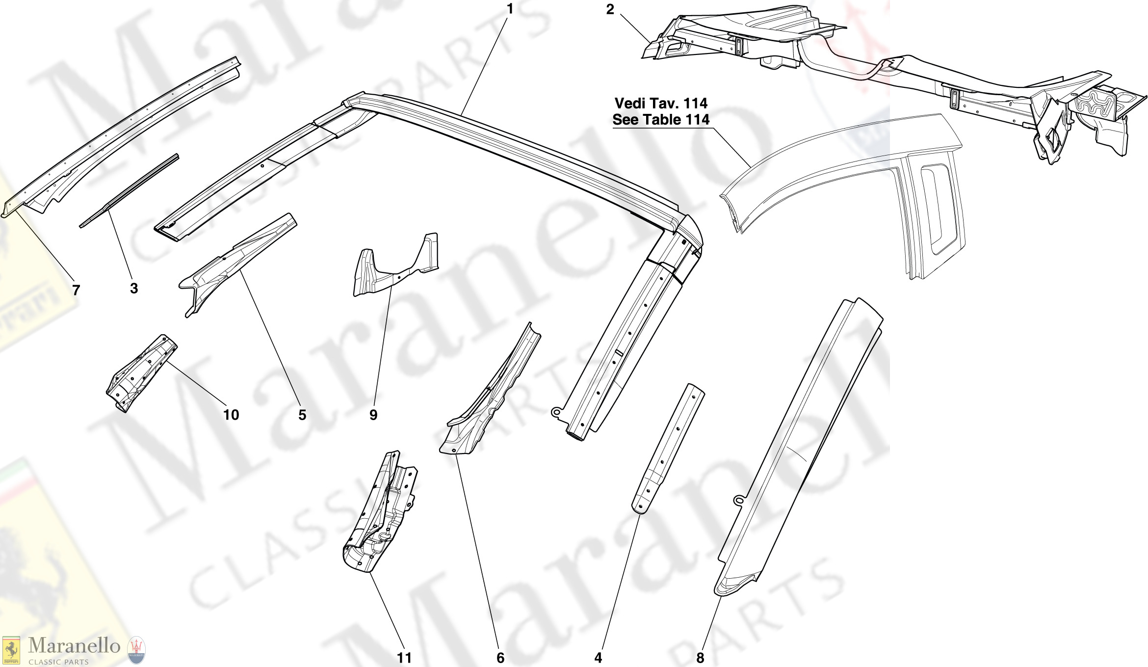 101 - Bodyshell - Roof