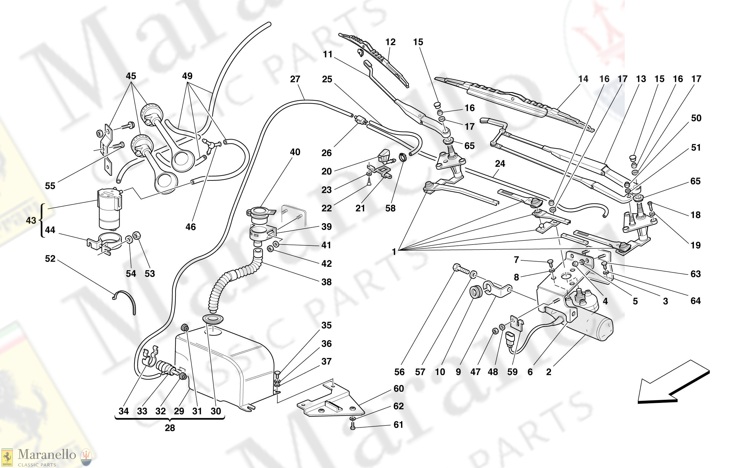 132 - Windscreen Wiper, Windscreen Washer And Horns