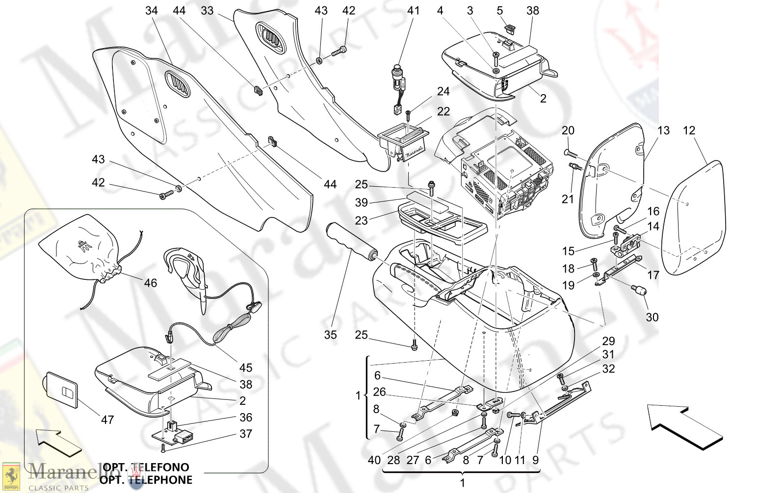 C9.51 - 11 - C951 - 11 Accessory Console And Centre Console